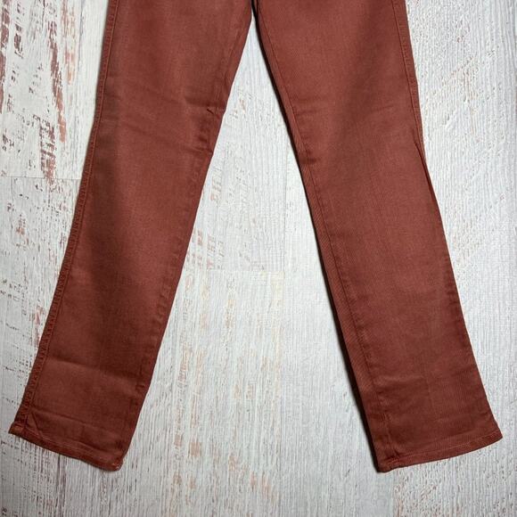 NWT Mother The Rascal Cuff Pop! Jeans SIZE 25 Paradise Rouge Denim NEW - Picture 8 of 9